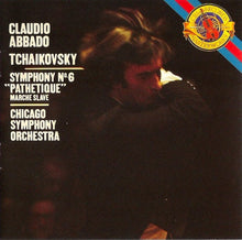 Charger l&#39;image dans la galerie, Tchaikovsky*, The Chicago Symphony Orchestra*, Claudio Abbado : Symphony No. 6 &quot;Pathetique&quot; / Marche Slave (CD, Album)
