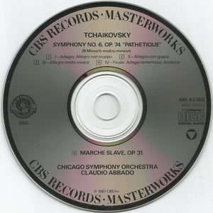 Tchaikovsky*, The Chicago Symphony Orchestra*, Claudio Abbado : Symphony No. 6 "Pathetique" / Marche Slave (CD, Album)