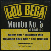 Load image into Gallery viewer, Lou Bega : Mambo No. 5 (A Little Bit Of...) (12", Promo)
