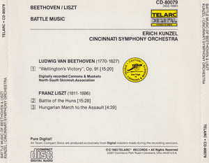 Erich Kunzel - Cincinnati Symphony Orchestra - Beethoven*, Liszt* : "Wellington's Victory", Op. 91 / Battle Of The Huns / Hungarian March (CD, Album)