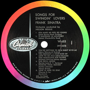 Frank Sinatra : Songs For Swingin' Lovers (LP, Album, Mono, RE)