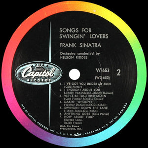 Frank Sinatra : Songs For Swingin' Lovers (LP, Album, Mono, RE)