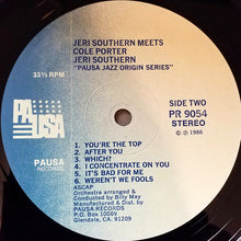 Load image into Gallery viewer, Jeri Southern : Jeri Southern Meets Cole Porter (LP, Album, RE)
