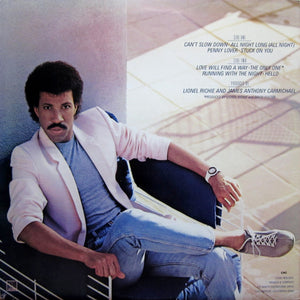 Lionel Richie : Can't Slow Down (LP, Album, Club, CRC)