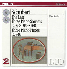 Load image into Gallery viewer, Schubert* – Alfred Brendel : The Last Three Piano Sonatas D. 958 · 959 · 960 | Three Piano Pieces D. 946 (2xCD, Comp, RM)
