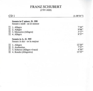 Schubert* – Alfred Brendel : The Last Three Piano Sonatas D. 958 · 959 · 960 | Three Piano Pieces D. 946 (2xCD, Comp, RM)