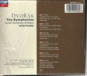 Dvořák*, London Symphony Orchestra / István Kertész : The Symphonies (6xCD, RE, RM + Box, ADR)