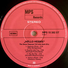 Laden Sie das Bild in den Galerie-Viewer, The Oscar Peterson Trio With Herb Ellis : Hello Herbie (LP, Album, Gat)
