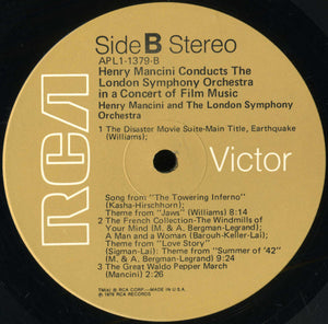 Henry Mancini Conducts The London Symphony Orchestra* : In A Concert Of Film Music (LP, Album)