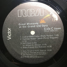 Load image into Gallery viewer, Various : Great Moments At The Grand Ole Opry (2xLP, Comp, Gat)
