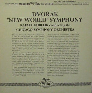 Antonín Dvořák, Rafael Kubelik Conducting The Chicago Symphony Orchestra : "New World" Symphony (LP, RE)