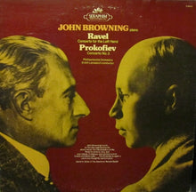 Load image into Gallery viewer, John Browning (2), Ravel*, Prokofiev*, Philharmonia Orchestra, Erich Leinsdorf : Ravel: Concerto For The Left Hand / Prokofiev: Concerto No. 3 (LP)
