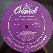 Laden Sie das Bild in den Galerie-Viewer, Shorty Rogers And His Giants : Modern Sounds (10", Album, Mono)
