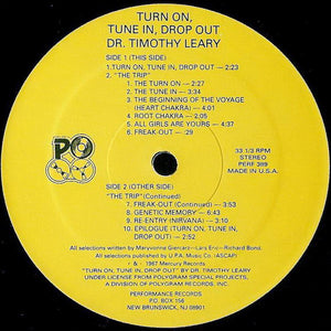 Dr. Timothy Leary : Turn On, Tune In, Drop Out (The Original Motion Picture Soundtrack) (LP, Album, RE)