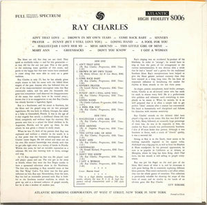 Ray Charles : Ray Charles (LP, Album, Mono, RP)