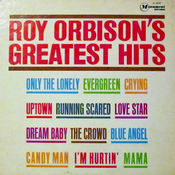 Roy Orbison : Roy Orbison's Greatest Hits (LP, Comp, Mono)