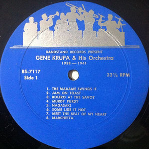 Gene Krupa And His Orchestra Featuring Irene Day* - Anita O'Day : Wire Brush Stomp (1938-1941) (LP, Comp)