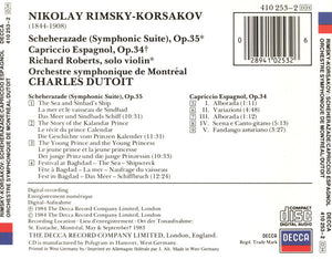 Rimsky-Korsakov*, Orchestre Symphonique De Montreal*, Charles Dutoit : Scheherazade - Capriccio Espagnol (CD, Album)