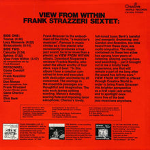 Load image into Gallery viewer, Frank Strazzeri Sextet : View From Within (LP, Album)
