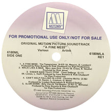 Load image into Gallery viewer, Various : A Fine Mess (Original Motion Picture Soundtrack) (LP, Comp, Promo)
