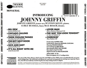 Johnny Griffin : Introducing Johnny Griffin (CD, Album, Mono, RE)