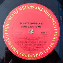 Laden Sie das Bild in den Galerie-Viewer, Marty Robbins : Come Back To Me (LP, Album, Ter)

