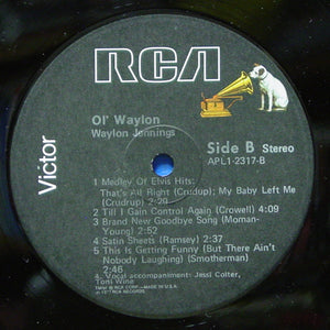 Waylon Jennings : Ol' Waylon (LP, Album, Ind)