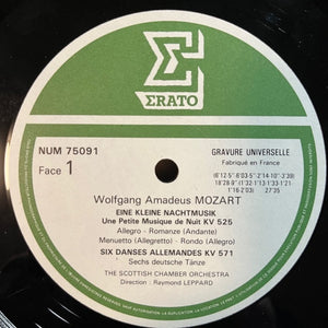 Wolfgang Amadeus Mozart : Scottish Chamber Orchestra, Raymond Leppard : Petite Musique De Nuit KV 525 / Les Petits Riens KV 299 B / Sechs Deutsche Tänze KV 571 (LP, Album)