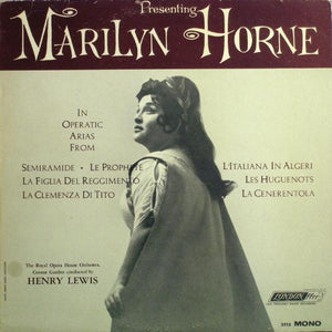 Marilyn Horne : Presenting Marilyn Horne In Operatic Arias  (LP, Album, Mono)