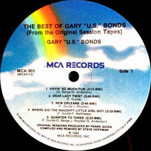 Laden Sie das Bild in den Galerie-Viewer, Gary U.S. Bonds : The Best Of Gary U.S. Bonds (From The Original Session Tapes) (LP, Comp, Pin)
