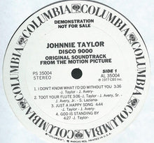 Laden Sie das Bild in den Galerie-Viewer, Johnnie Taylor : Disco 9000 (Original Soundtrack From The Motion Picture) (LP, Album, Promo)
