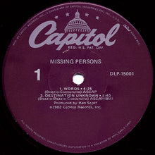 Load image into Gallery viewer, Missing Persons : Missing Persons (LP, MiniAlbum, Los)
