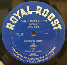 Load image into Gallery viewer, Johnny Smith Quintet Featuring Stan Getz : Moonlight In Vermont (LP, Album, Comp, Mono, RP)
