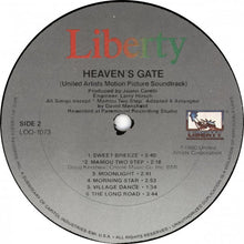 Load image into Gallery viewer, David Mansfield : Heaven's Gate (United Artists Motion Picture Soundtrack) (LP, Album)

