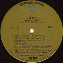 Load image into Gallery viewer, Bonnie Raitt : Give It Up (LP, Album, Ter)
