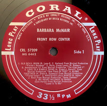 Laden Sie das Bild in den Galerie-Viewer, Barbara McNair : Front Row Center (LP, Album, Mono)
