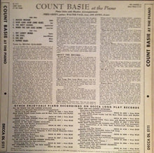 Laden Sie das Bild in den Galerie-Viewer, Count Basie : At The Piano (10", Album)

