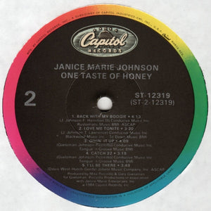 Janice Marie Johnson* : One Taste Of Honey (LP, Album)
