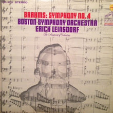 Laden Sie das Bild in den Galerie-Viewer, Brahms* / Boston Symphony Orchestra, Erich Leinsdorf : Symphony No. 4 In E Minor (LP, Album)
