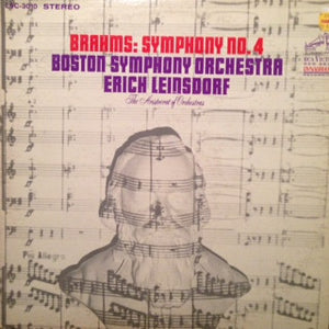Brahms* / Boston Symphony Orchestra, Erich Leinsdorf : Symphony No. 4 In E Minor (LP, Album)