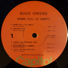 Load image into Gallery viewer, Buck Owens : Arms Full Of Empty (LP, Album)
