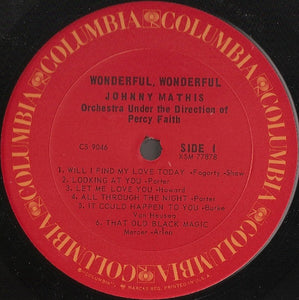 Johnny Mathis : Wonderful! Wonderful! (LP, Album)