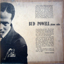 Laden Sie das Bild in den Galerie-Viewer, Bud Powell : Piano Solos (10", Album)
