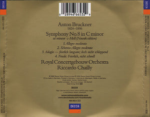 Bruckner* - Royal Concertgebouw Orchestra*, Chailly* : Symphony No.8 In C Minor · Ut Mineur · C-Moll (CD, Album)