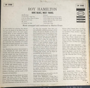 Roy Hamilton (5) : Have Blues Must Travel (LP, Album, Mono)