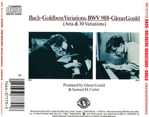 Bach* - Glenn Gould : The Goldberg Variations (CD, Album, RP)