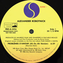 Load image into Gallery viewer, Alexander Robotnick : Problèmes D'Amour (12", Promo)
