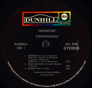 Steppenwolf : Monster (LP, Album, Mon)