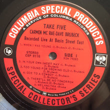 Load image into Gallery viewer, Carmen McRae - Dave Brubeck : Take Five (Recorded Live At Basin Street East) (LP, Album)
