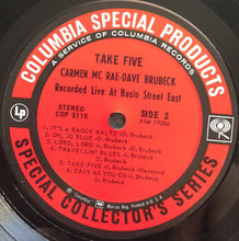Load image into Gallery viewer, Carmen McRae - Dave Brubeck : Take Five (Recorded Live At Basin Street East) (LP, Album)

